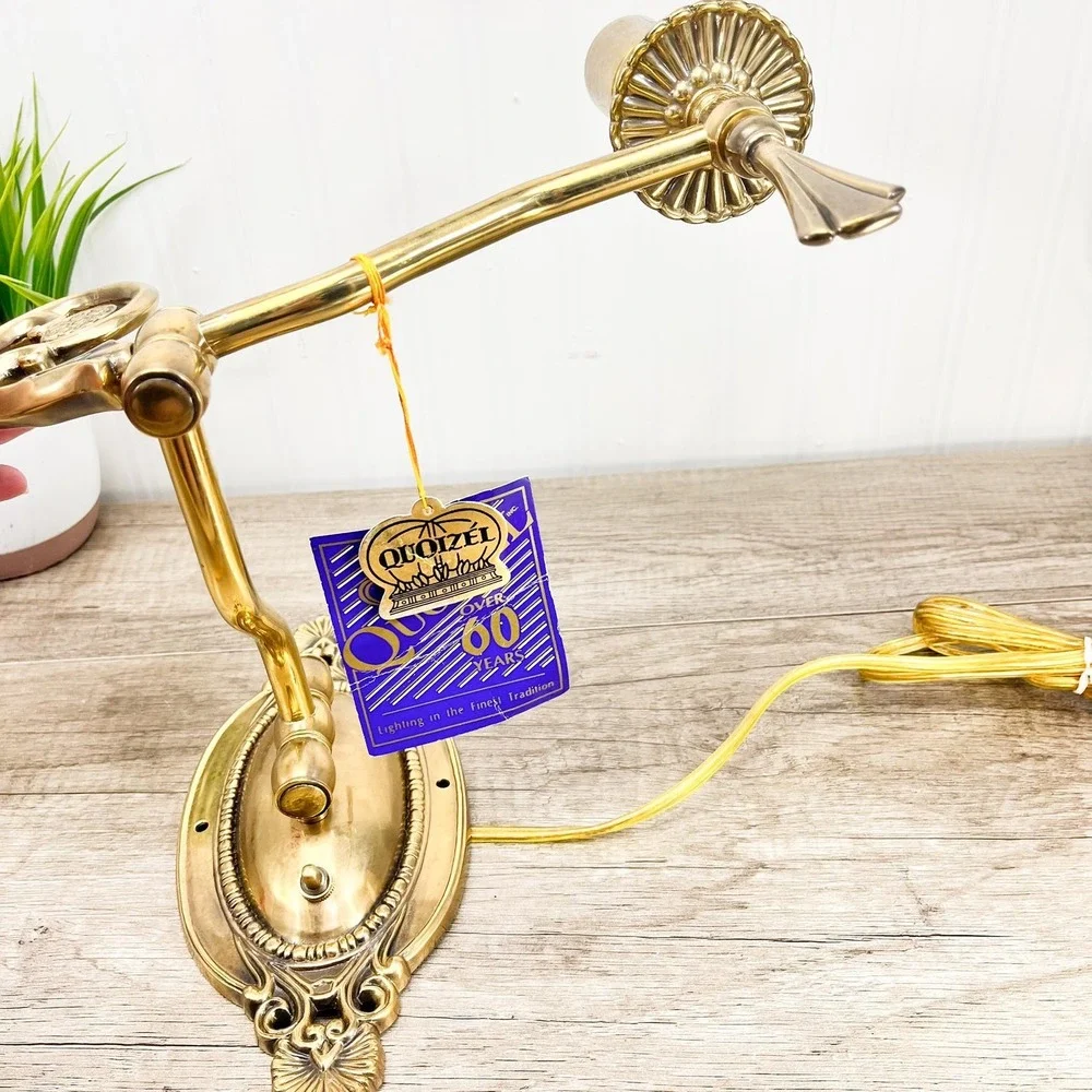 Brass Victorian‎ Wall Light: Gold Swing Arm Lighting